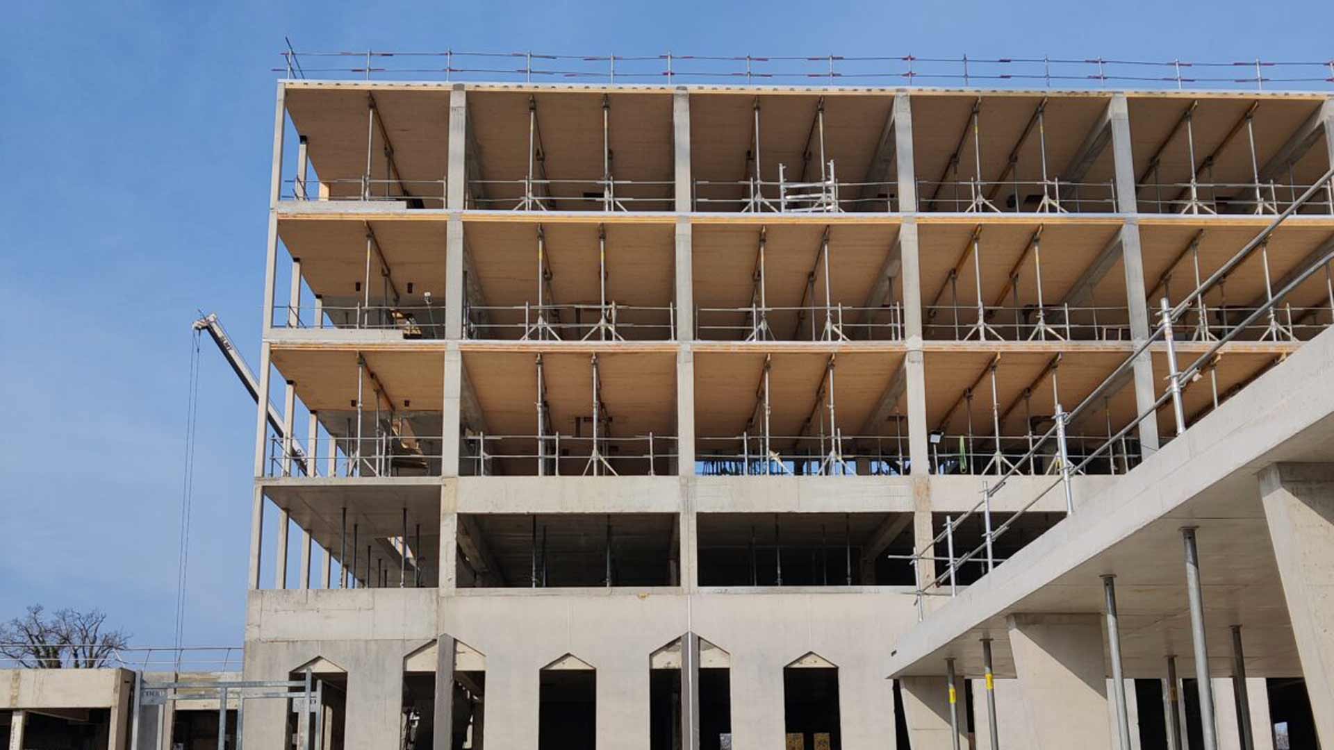 Projet Canopia, plancher mixte CLT-béton Projet Canopia, plancher mixte CLT-béton